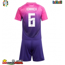 Camisa de Futebol Alemanha Joshua Kimmich #6 Equipamento Secundário Infantil Europeu 2024 Manga Curta (+ Calças curtas)